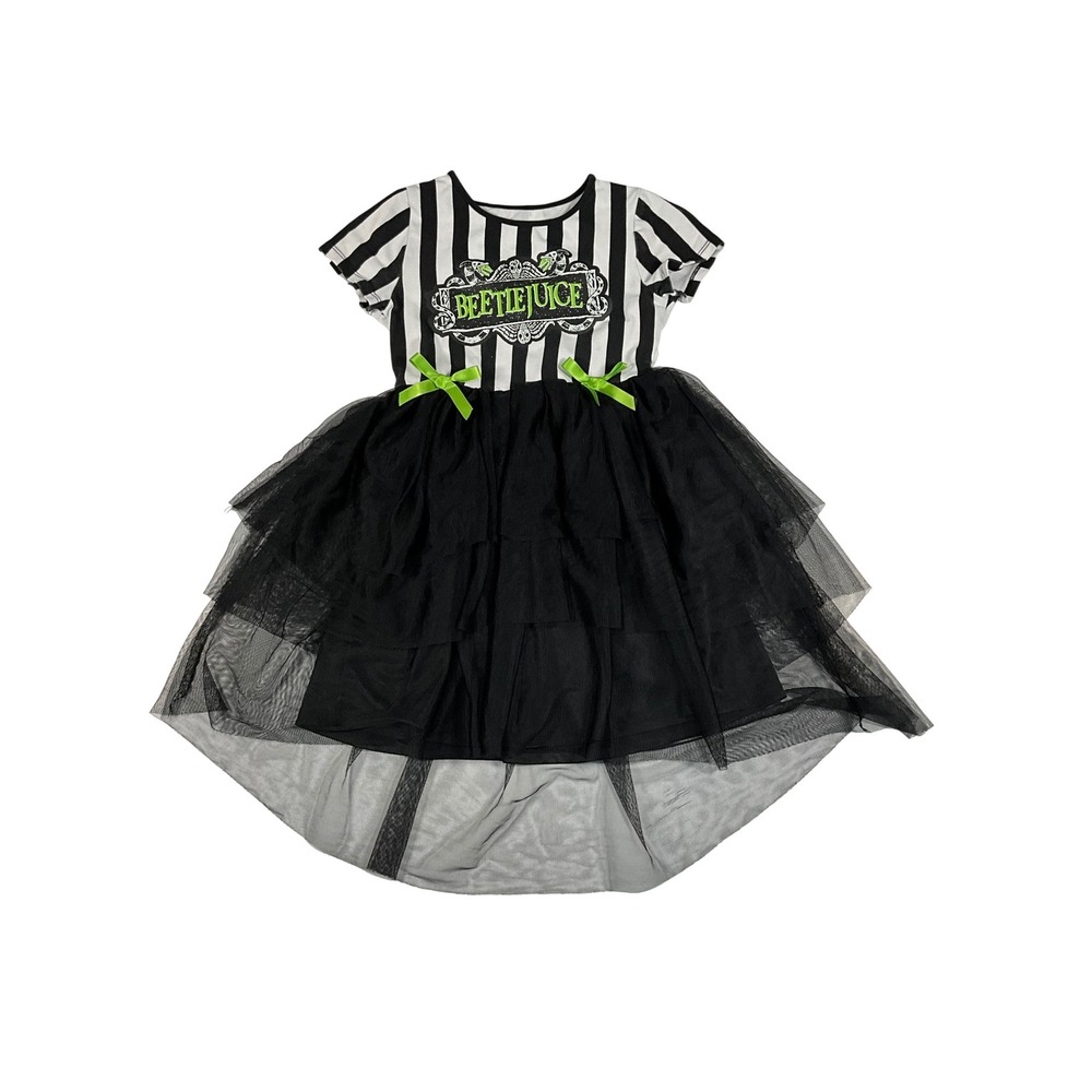 Warner Bros. Licensed Beetlejuice Girls Tutu‎ Dress Size Medium (8) Halloween